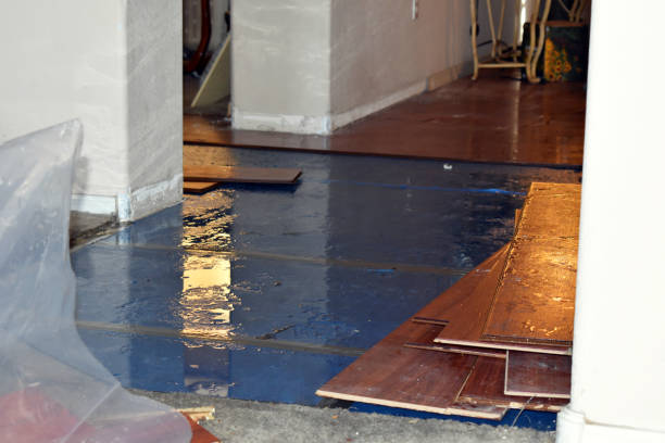Professional Water Damage Restoration technician working in Bennett, CO